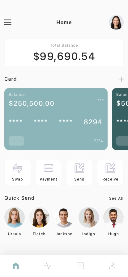 Digital Wallet Mobile App UI Kit - Screenshot 1