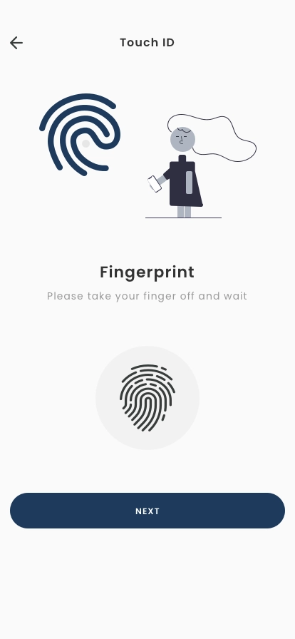 Touch ID Screens Mobile App UI Kit - Screenshot 2
