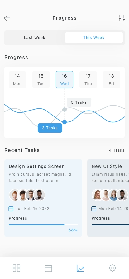 Time Management Mobile App UI Kit - Screenshot 4