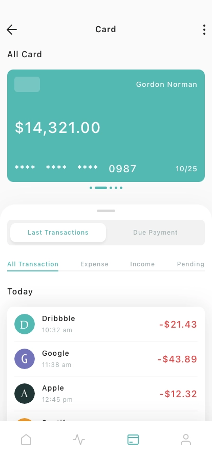 Finance & Banking Mobile App UI Kit - Screenshot 4