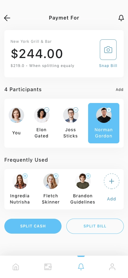 Payment Splitting Mobile App UI Kit - Screenshot 2
