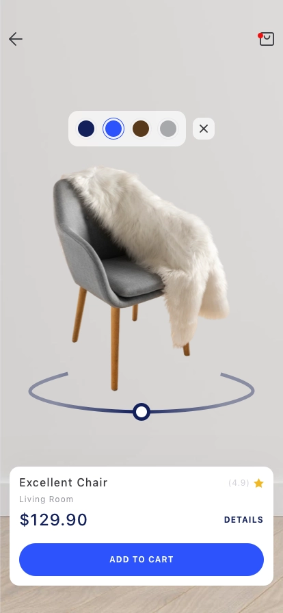 Furniture Shop Mobile App UI Kit - Screenshot 4