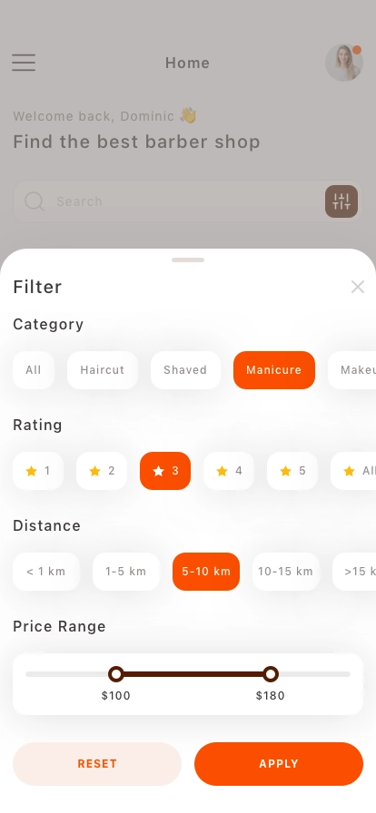 Barber & Salon Mobile App UI Kit - Screenshot 3