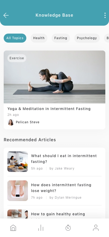 Intermittent Fasting Mobile App UI Kit - Screenshot 4