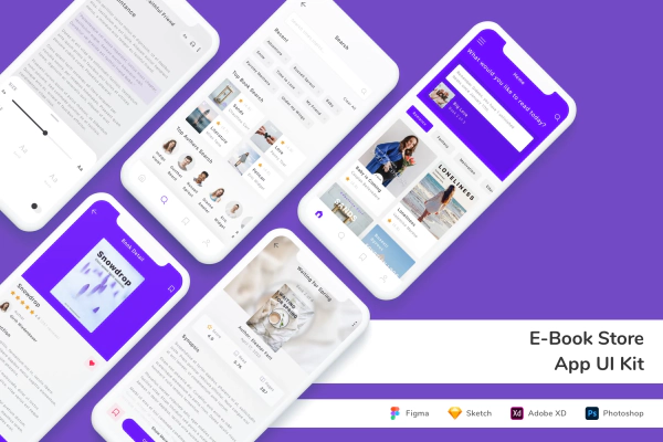 E-Book Store App UI Kit
