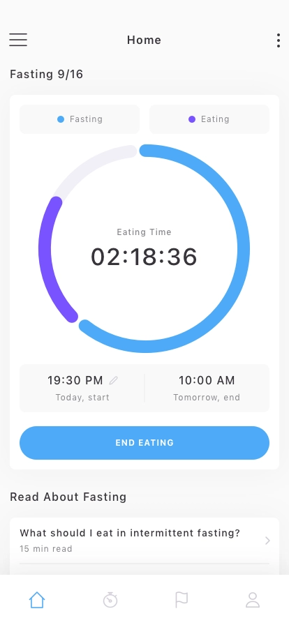 Intermittent Fasting Mobile App UI Kit - Screenshot 1