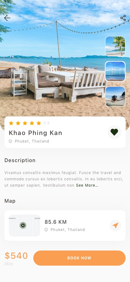 Travel Service Mobile App UI Kit - Screenshot 2