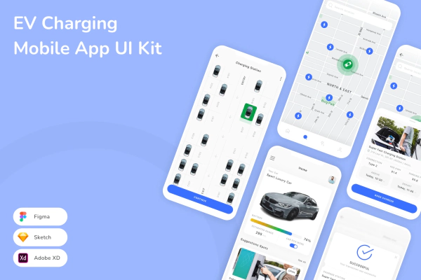 EV Charging Mobile App UI Kit