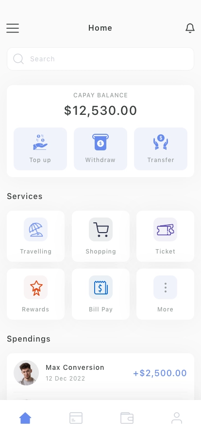 Wallet & Finance Mobile App UI Kit - Screenshot 3