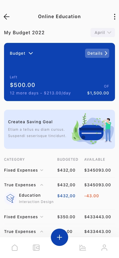 Money Management Mobile App UI Kit - Screenshot 2