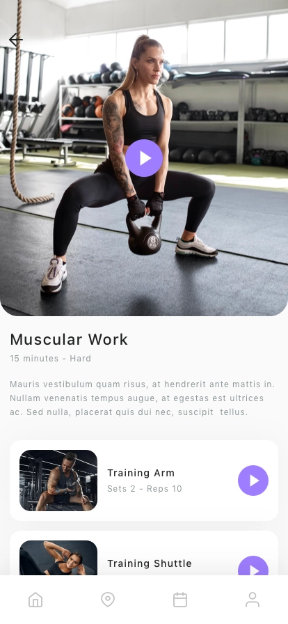 Fitness Mobile App UI Kit - Screenshot 4