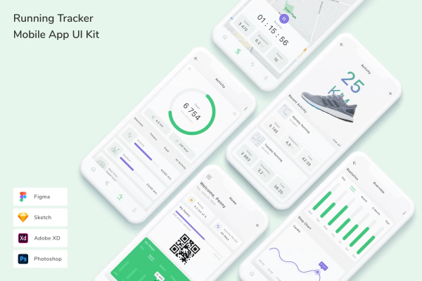 Running Tracker Mobile App UI Kit