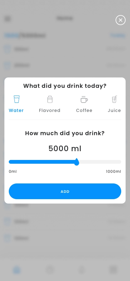 Water Drinking Reminder App UI Kit - Screenshot 5