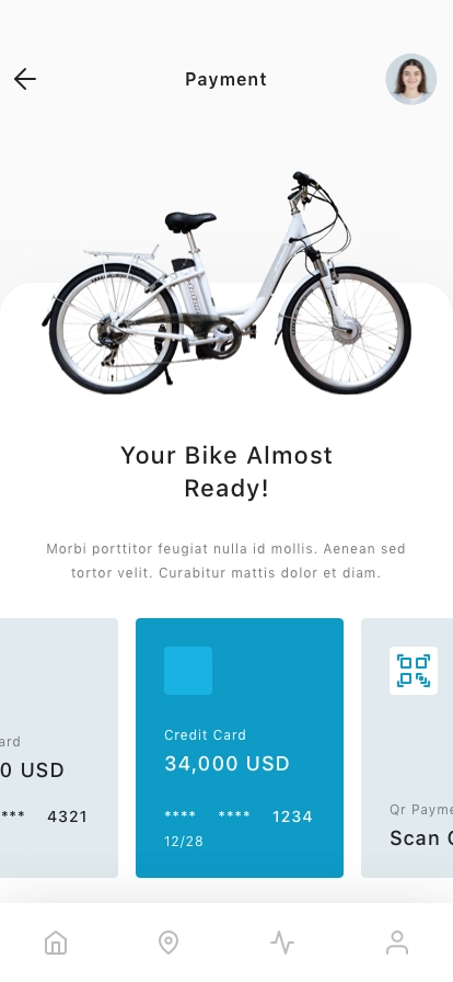 Bike Rental App UI Kit - Screenshot 3