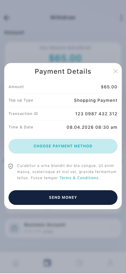 Money Transfer Mobile App UI Kit - Screenshot 2