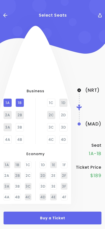 Flight Booking Mobile App UI Kit - Screenshot 4