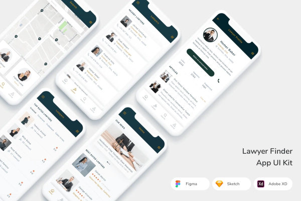 Lawyer Finder App UI Kit