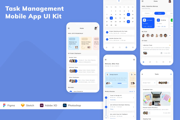 Task Management Mobile App UI Kit