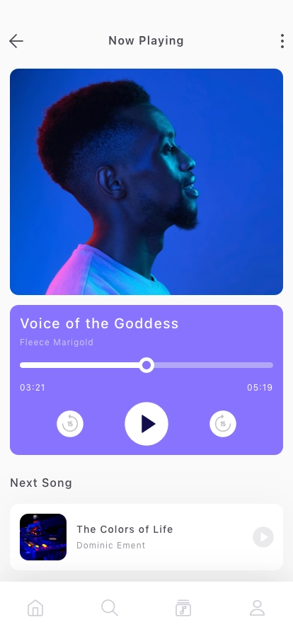 Music & Radio Player Mobile App UI Kit - Screenshot 5