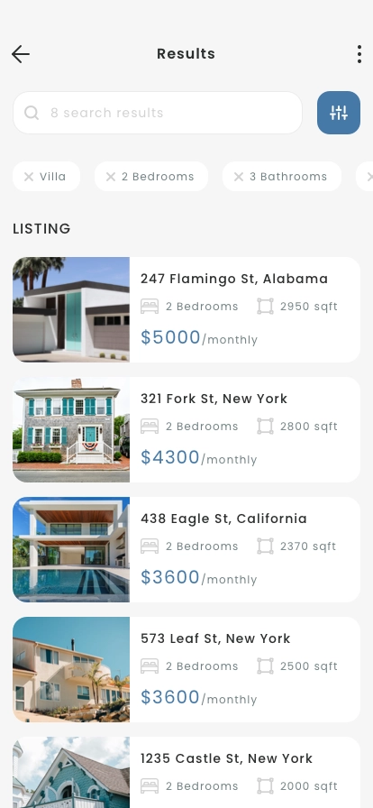 Property Rent Mobile App UI Kit - Screenshot 2