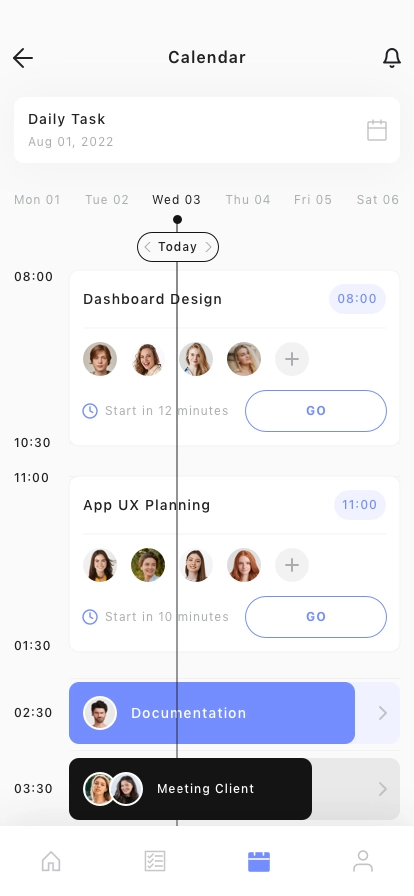 Task & Team Organizer Mobile App UI Kit - Screenshot 5