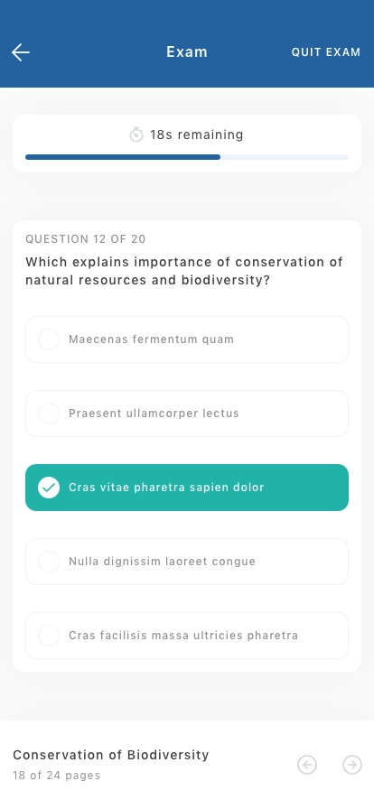 Student Course Mobile App UI Kit - Screenshot 4