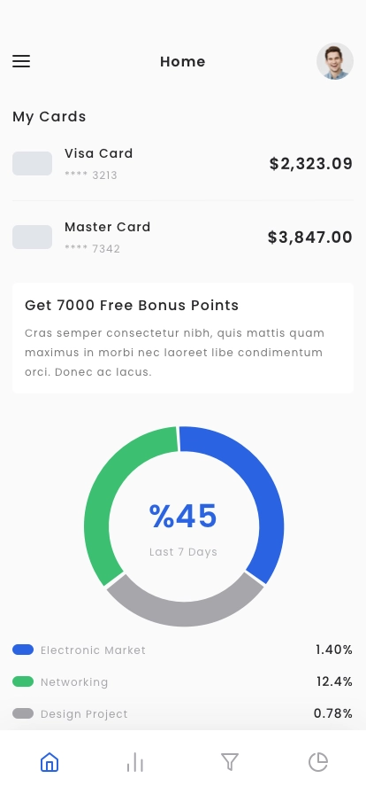 Finance & Banking Mobile App UI Kit - Screenshot 1
