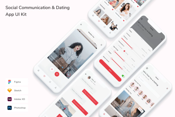 Social Communication & Dating App UI Kit