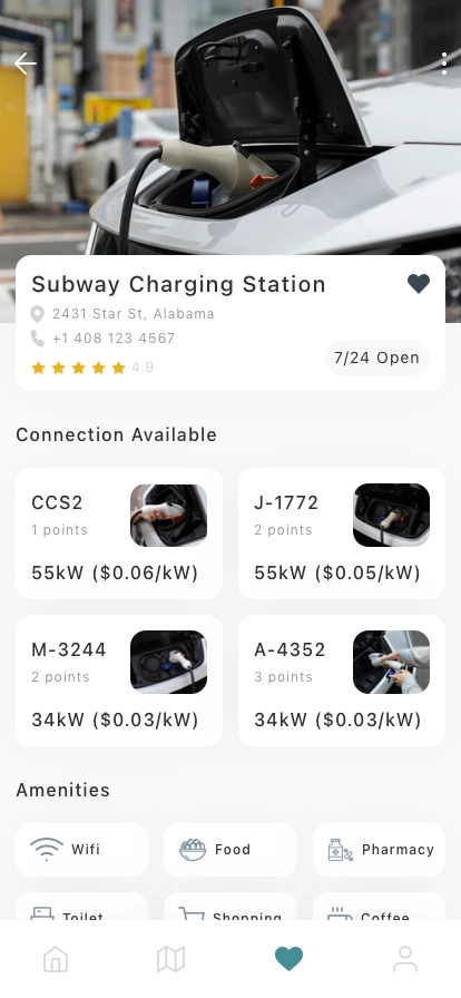 EV Charging Station Finder Mobile App UI Kit - Screenshot 1