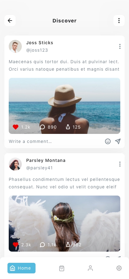Social Media Mobile App UI Kit - Screenshot 3