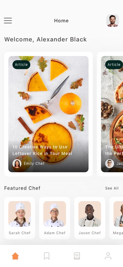 Recipes Mobile App UI Kit - Screenshot 2