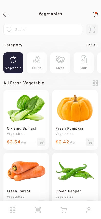 Grocery Delivery Mobile App UI Kit - Screenshot 3