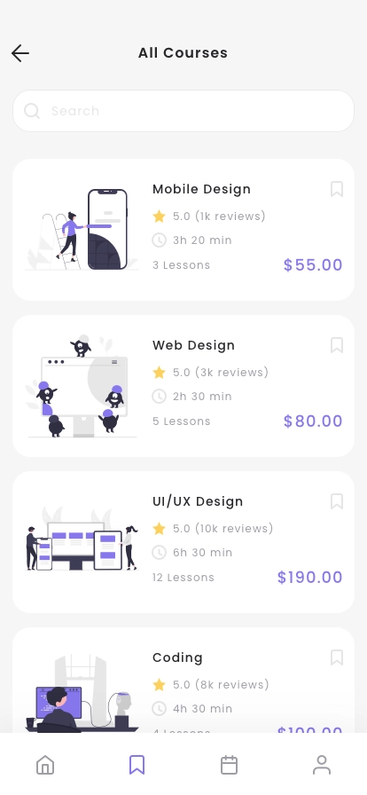 Online Course App UI Kit - Screenshot 3