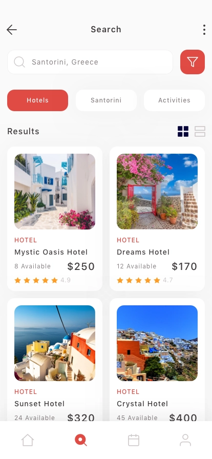 Travel Booking Mobile App UI Kit - Screenshot 1