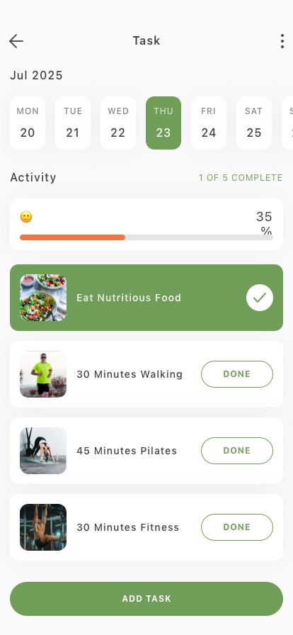 Daily Nutrition Habits Mobile App UI Kit - Screenshot 4