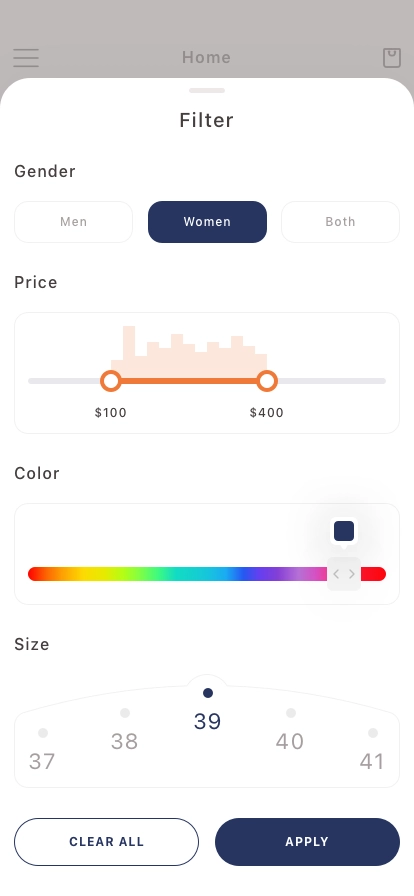 Shoes Shop Mobile App UI Kit - Screenshot 3