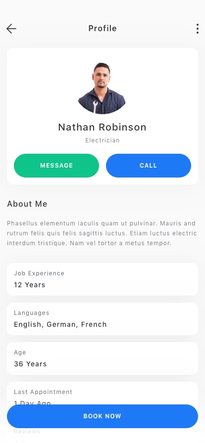 Repair Service Mobile App UI Kit - Screenshot 5
