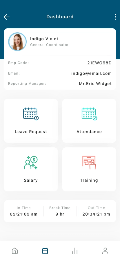 HRM & Payroll Management Mobile App UI Kit - Screenshot 4
