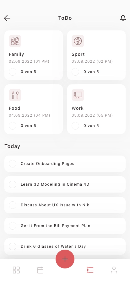 ToDo List Mobile App UI Kit - Screenshot 2