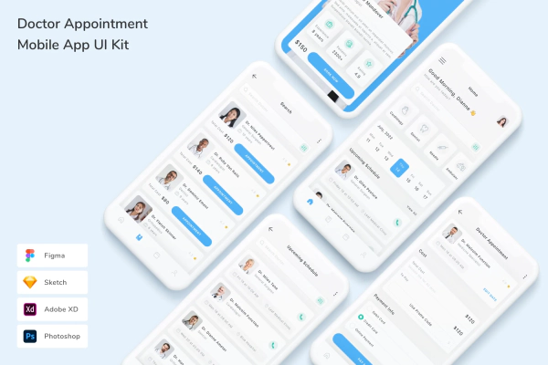 Doctor Appointment Mobile App UI Kit