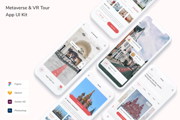Metaverse & VR Tour App UI Kit