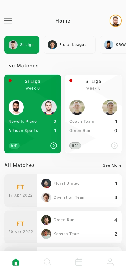 Football & Sports News Mobile App UI Kit - Screenshot 1