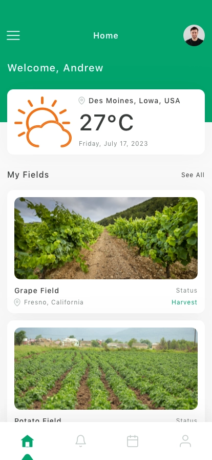 Farm & Agriculture Mobile App UI Kit - Screenshot 1