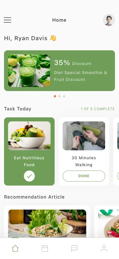 Daily Nutrition Habits Mobile App UI Kit - Screenshot 2