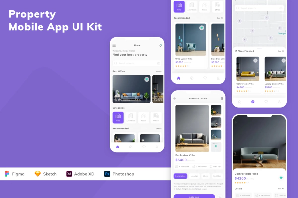 Property Mobile App UI Kit