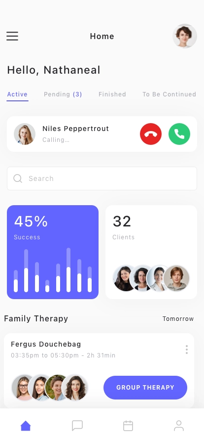 Voice Conference Mobile App UI Kit - Screenshot 1