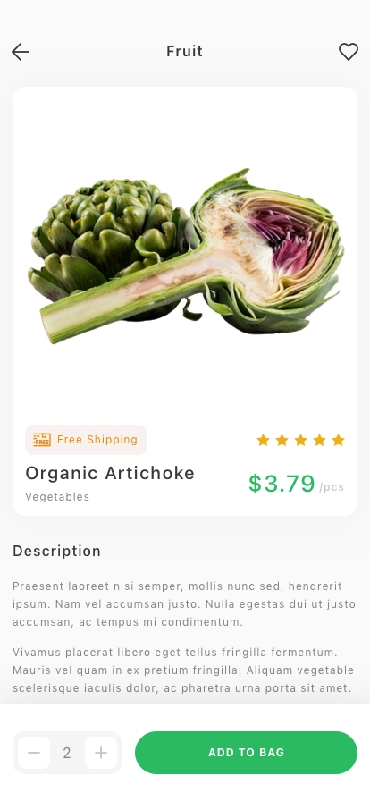 Online Grocery Mobile App UI Kit - Screenshot 3