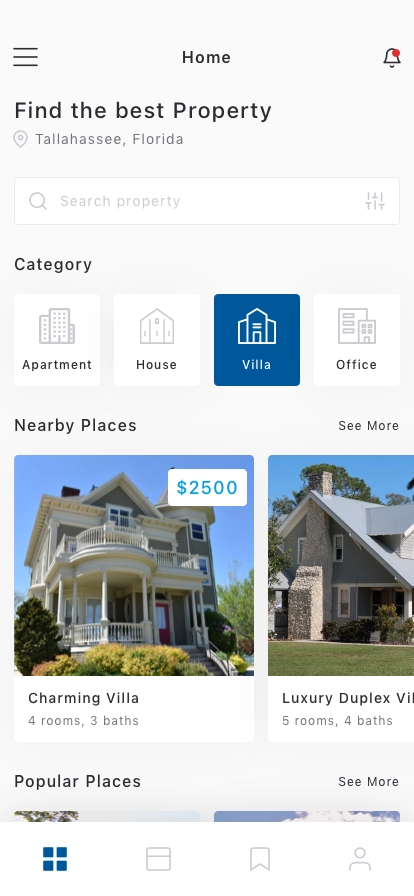 Property Management Mobile App UI Kit - Screenshot 1