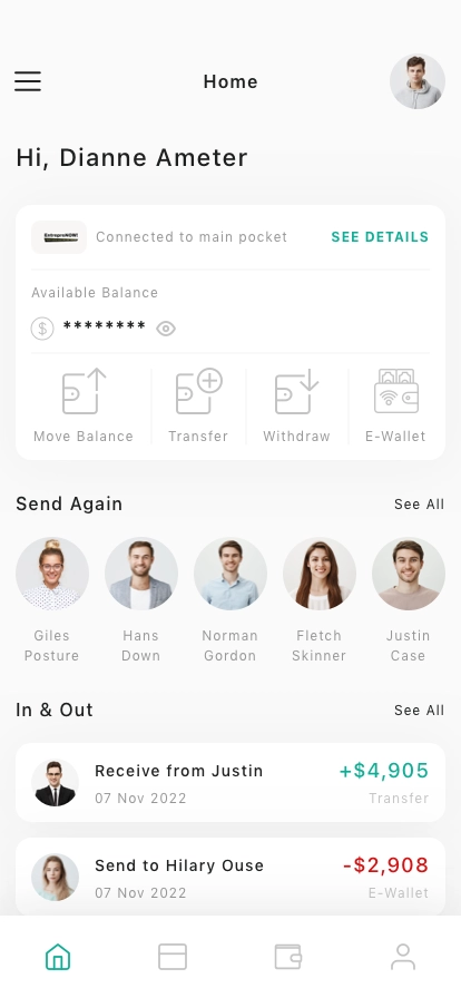 Banking & Wallet Mobile App UI Kit - Screenshot 1