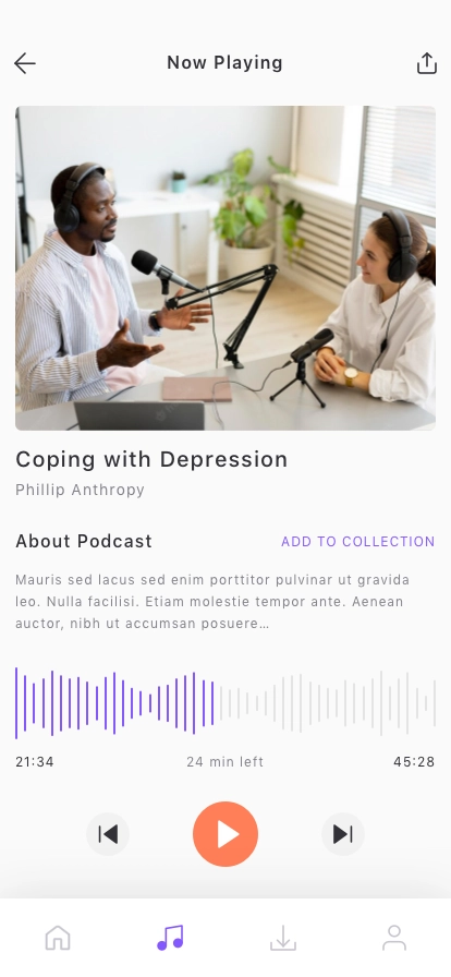 Podcast App UI Kit - Screenshot 4